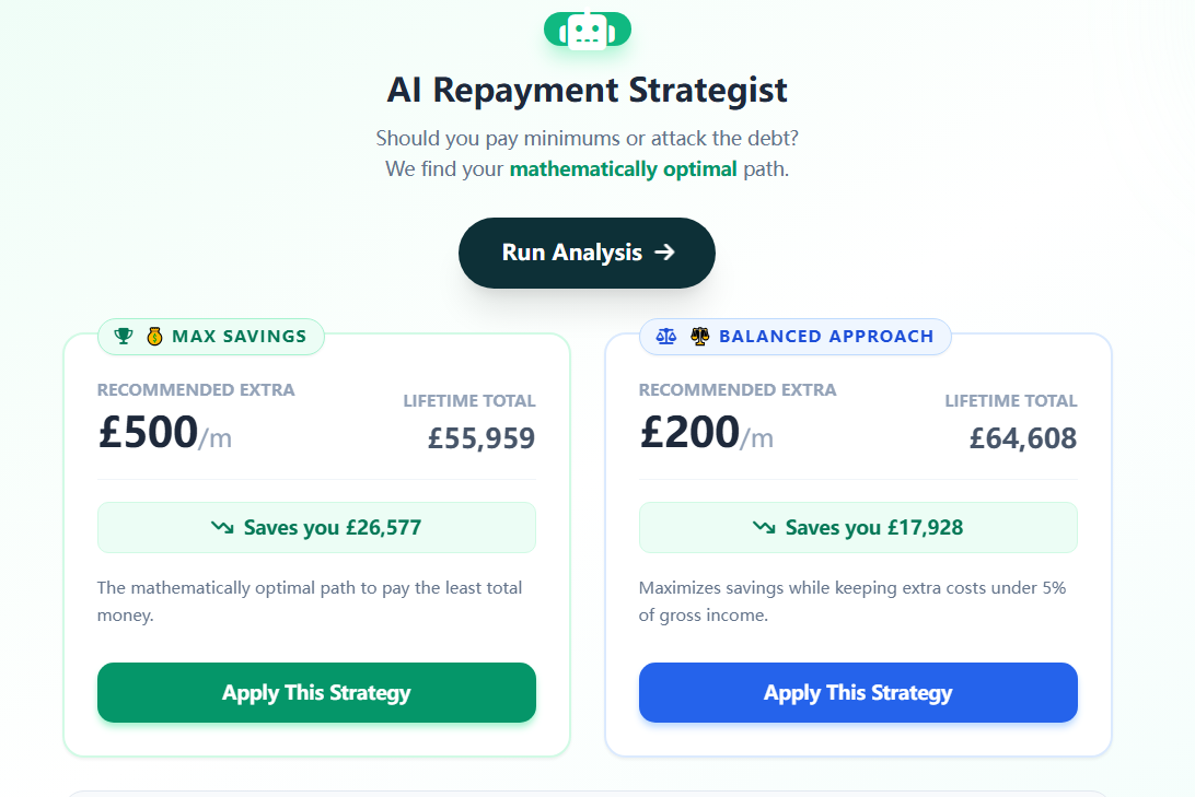 Close-up of UK payslip showing student loan deduction